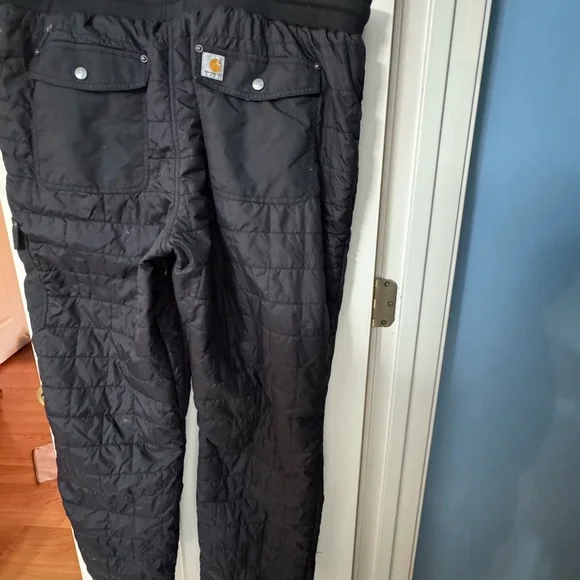 carhartt pants Women’s Unisex Xxl 20 Super Duty Quilted Double Knee Winter black - Picture 6 of 7